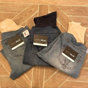 Motherhood Maternity Denim Leggings Bundle - Large